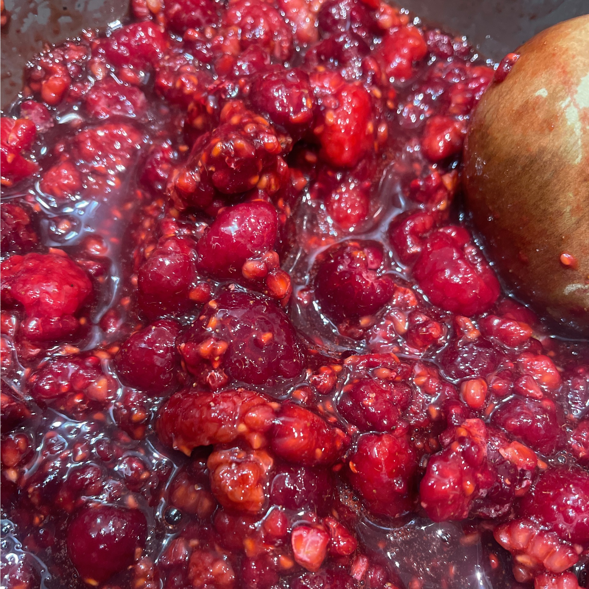 House-made real fruit compote, free from additives and refined sugar.